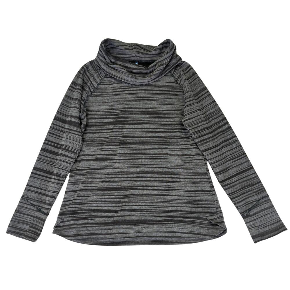 Kuhl‎ Piper Cowl Neck Pullover Striped Activewear Top Women's Size Medium
